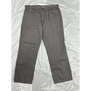 Vintage 90's Levi's 550 Relaxed Fit Straight Leg, Gray Denim, Orange Tab, 42x32
